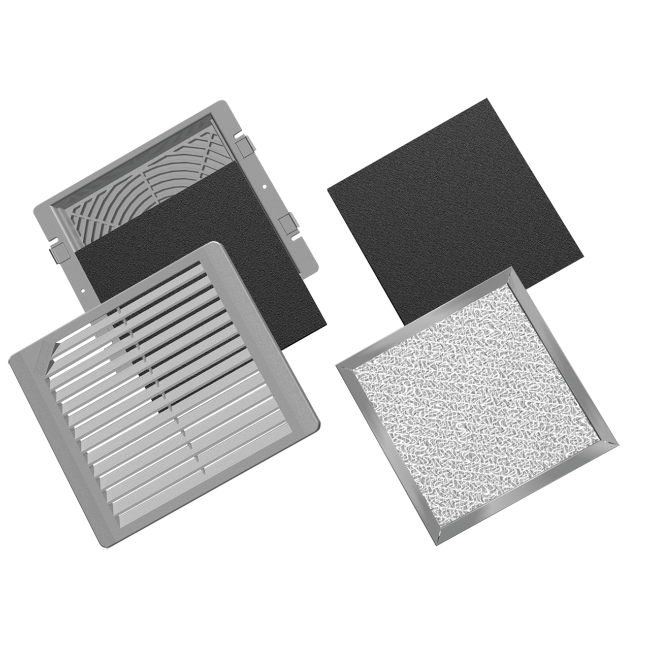 Product image for IP54 10 IN EXH GRILLE KIT 7035