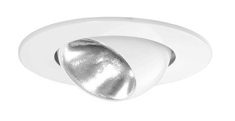 Product image for Trim ring eyeball 5in white