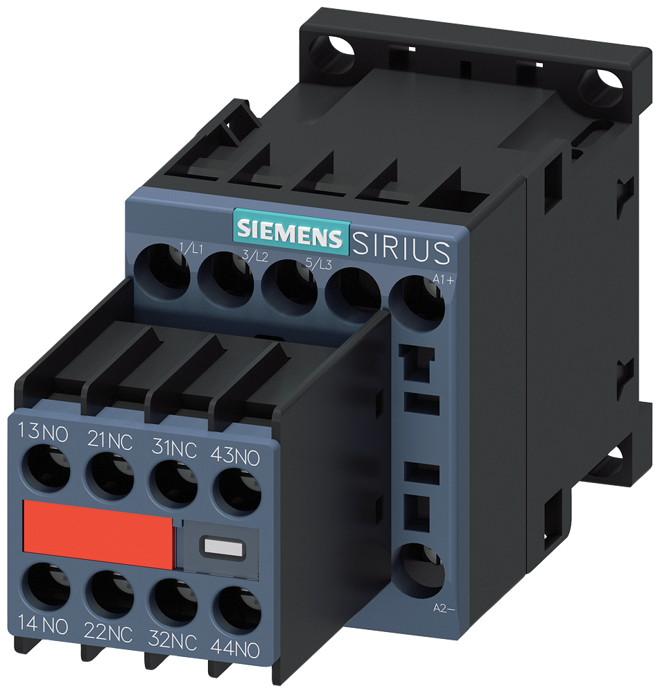 Product image for Contactor SIRIUS 2NO-2NC 3-pole screw terminal 9A 24VDC SZ00
