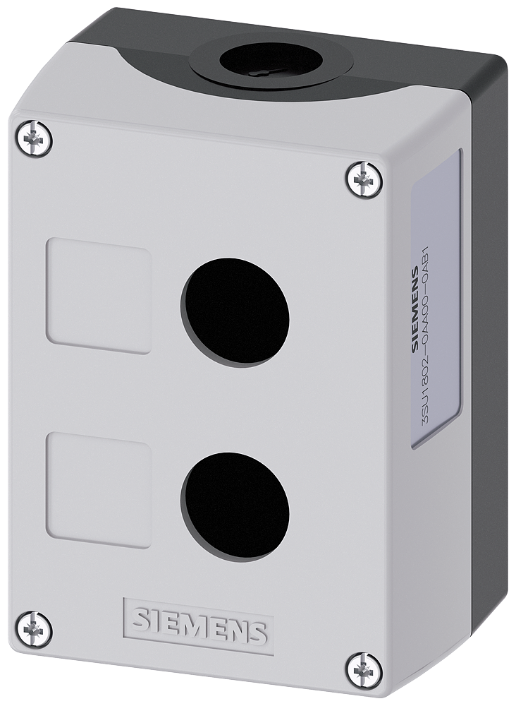 Product image for Enclosure 2-command point rectangular plastic grey