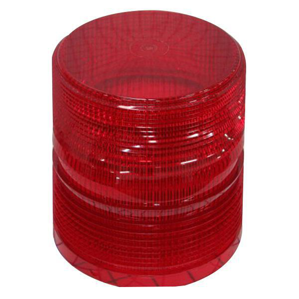 Product image for Lens poly for incandescent warning light red