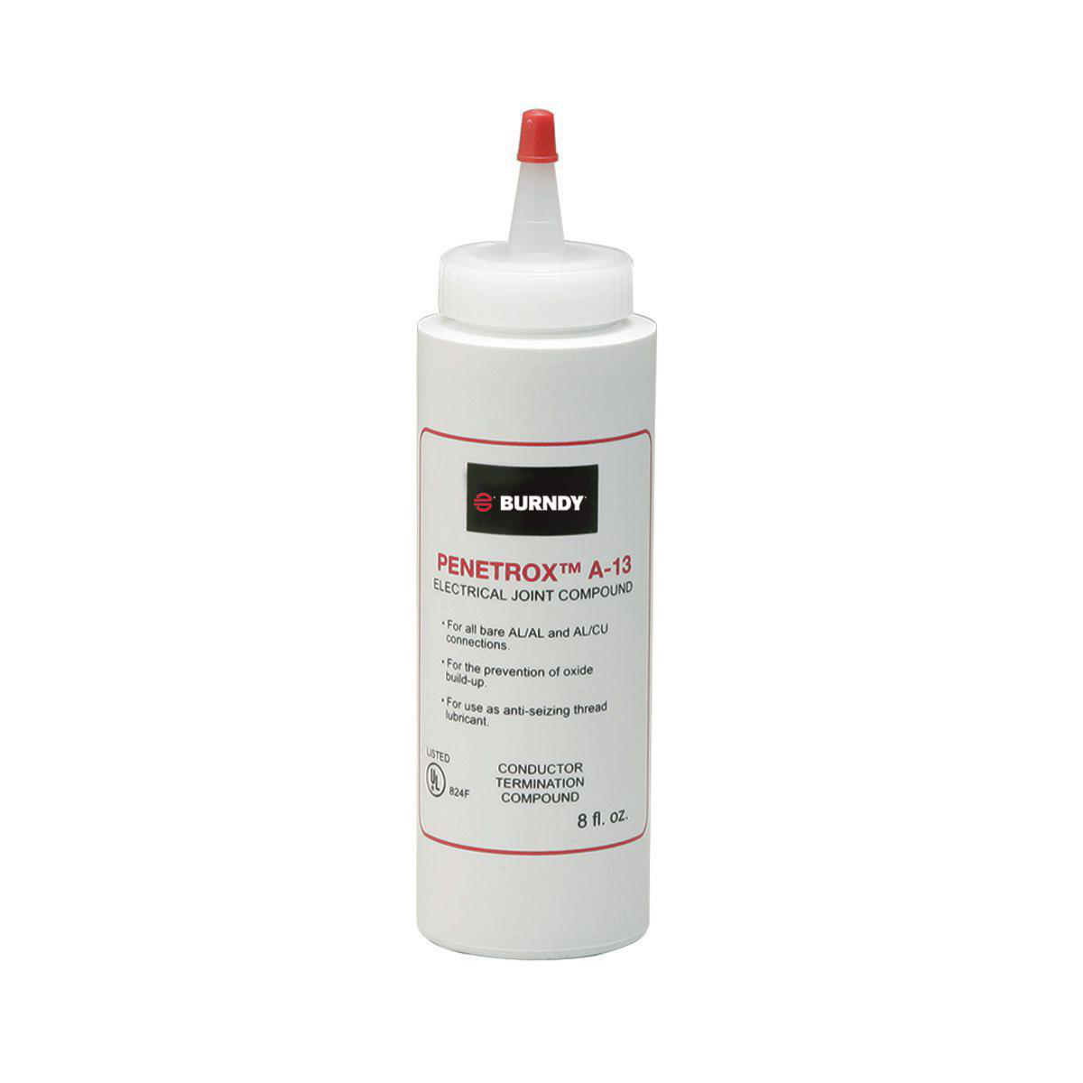 BURNDY PENA138 PENETROX A-13 8OZ SQUEEZE BOTTLE FOR ALUM TO TO ALUM & ALUM TO COPPER