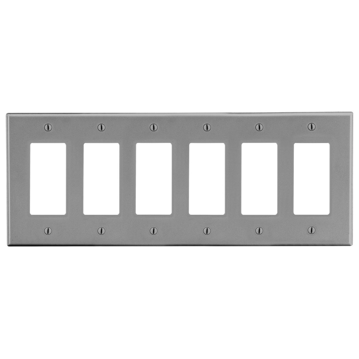 Product image for WALLPLATE, 6-G, 6) DEC, GY