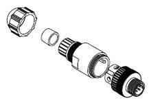 Product image for BRADH 8A5006-32DN 1300340008 MIC 5P M/M-ATTACH STR SCRW DNET