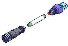 Product image for MIC D-CODE F/RJ45 4P 2PR 1M