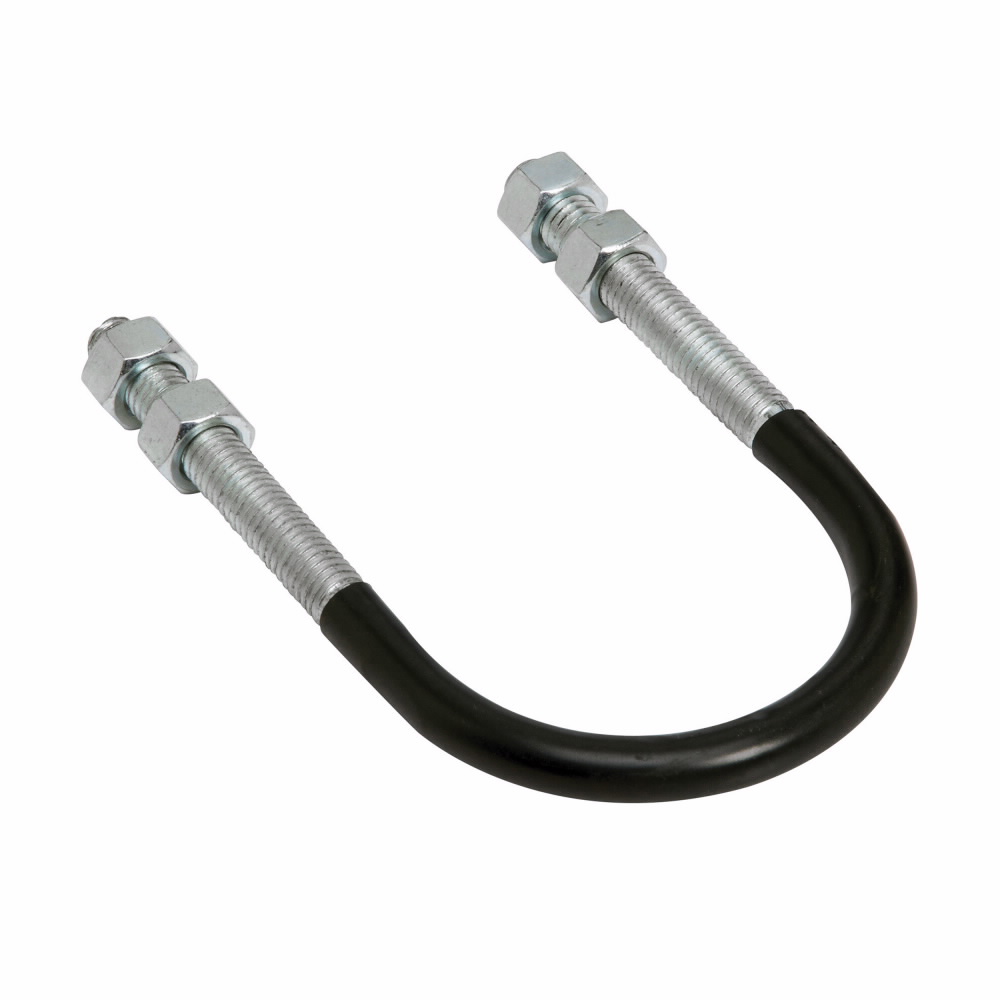 Product image for STD U-BOLT, 1 1/2", PLASTIC CTING, ZN PLTD