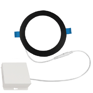 Product image for LPDL 9W 120V 2700/3000/3500/4000/5000K 4IN BLACK ROUND 550lm
