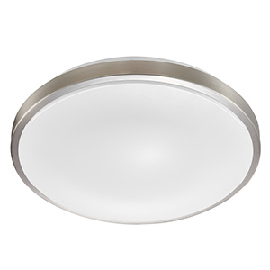 Product image for 11 IN LED CEILING LUMINAIRE SINGLE RING 16 W 120 V 3 000 K BRUSHED NICKE L 1 200 LM ROUND