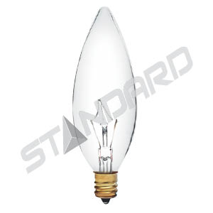 Product image for INCANDESCENT 40W B10 E12 120V CLEAR BRITELUX STD