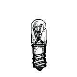 Product image for MINIATURE LAMP ANSI:SP-112 T-3.25 125V 0.048A 6W MINIATURE SCREW E10 CLE AR STD