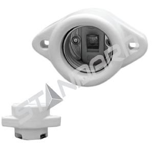 Product image for INCANDESCENT SOCKET E26 BASE 2in CC 2 HOLE FLANG SCREW TERMINAL 660W 250 V STD