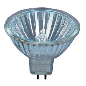 Product image for HALOGEN MR16 20W 12V GU5.3 38DEG WIDE FLOOD CG CLEAR INFRARED COATING RADIUM