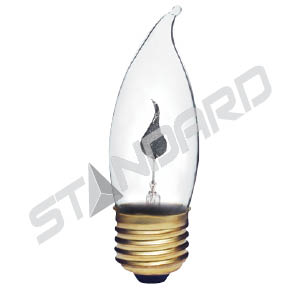 Product image for INCANDESCENT FLICKER FLAME 3W CA10 E26 120V CLEAR STD