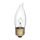 Product image for INCANDESCENT 25W CA10 E26 130V CLEAR STD