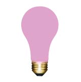 Product image for INCANDESCENT COLORED 60W A19 E26 130V CERAMIC PINK STD