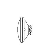 Product image for SEALED BEAM LAMP PAR36 2.35W 4.7V SCREW TERMINAL G53 HAND LANTERN