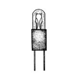 Product image for MINIATURE LAMP ANSI:8097 T-1 12V 0.06A BIPIN G4 CLEAR STD