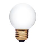 Product image for INCANDESCENT 25W G16.5 E26 130V WHITE STD