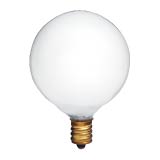 Product image for INCANDESCENT 25W G16.5 E12 130V WHITE STD