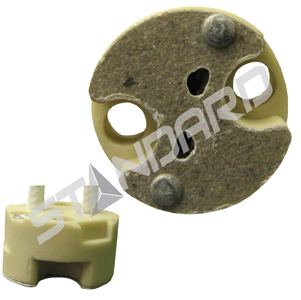 Product image for HALOGEN SOCKET G4 BASE BACK ENTRY 12in LEADS 100W 24V STD
