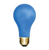 Product image for INCANDESCENT COLORED 60W A19 E26 130V TRANSPARENT BLUE STD