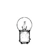 Product image for MINIATURE LAMP ANSI:302 G-5 28V 0.17A 4.76W BA15d CLEAR STD