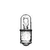 Product image for MINIATURE LAMP ANSI:334LSV T-1.75 28V 0.06A S4s/8 CLEAR STD