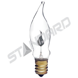 Product image for INCANDESCENT FLICKER FLAME 3W CA4.5 E12 130V CLEAR