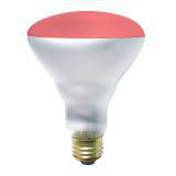 Product image for INCANDESCENT COLORED 75W BR30 E26 130V TRANSPARENT RED STD