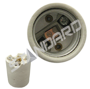 Product image for INCANDESCENT SOCKET E26 BASE PORCELAIN ALUMINUM SCREW SHELL 660W 250V ST D