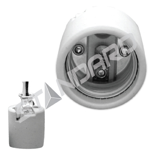 Product image for INCANDESCENT SOCKET E26 BASE PORCELAIN 1/2in HICKEY 12in LEADS ALSS 660W 250V STD