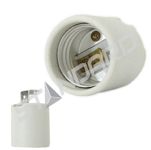 Product image for INCANDESCENT SOCKET E26 BASE PORCELAIN 1/2in HICKEY 18in LEADS ALSS 660W 250V STD