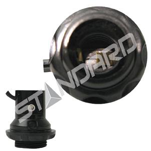 Product image for INCANDESCENT SOCKET E12 BASE SHOULDER AND RING 6in LEADS 75W 125V STD