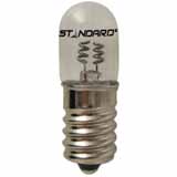 Product image for MINIATURE LAMP ANSI:B7A T-4.5 105-125V 2A 0.25W E12 CLEAR STD