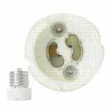 Product image for SOCKET ADAPTOR/REDUCER MEDIUM E26 TO GU10/GZ10 250W 250V WHITE STD