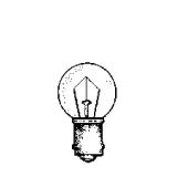 Product image for MINIATURE LAMP ANSI:55 G-4.5 7V 0.41A 2.87W BA9s CLEAR STD