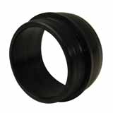 Product image for END CAP FOR T12 TUBE GUARD POLYCARBONATE BLACK STD