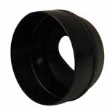 Product image for END CAP FOR T8 TUBE GUARD POLYCARBONATE BLACK STD