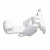 Product image for VAPOUR PROOF CLIP WHITE POLYCARBONATE STD