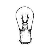Product image for MINIATURE LAMP ANSI:2057 S-8 12.8/14V 1.8/0.48A 26.88/6.72W BAY15d CLEAR STD