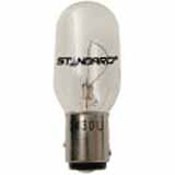 Product image for MINIATURE LAMP ANSI:2430U T-8 24V 1.042A 25W BAY15d CLEAR STD