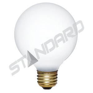 Product image for INCANDESCENT 40W G25 E26 120V WHITE BRITELUX STD