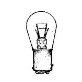 Product image for MINIATURE LAMP ANSI:198 S-8 12.8/14V 2.25/0.68A 28.8/9.52W BAY15d CLEAR STD