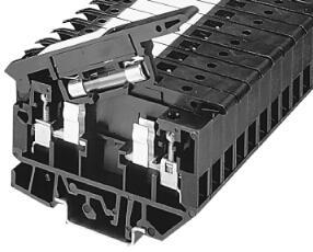 ABRA 1492-H5 TERM FUSEBLOCK 12A LED 2MA@ 24V 10V- 57V AC/DC