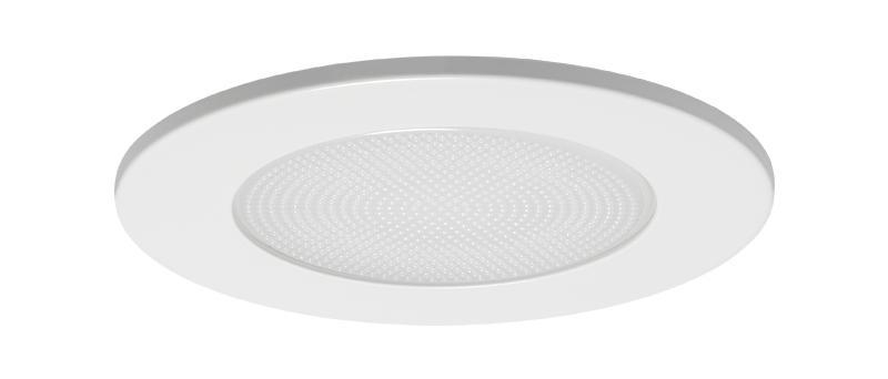 Product image for Reflector with flat shower lens 5in white