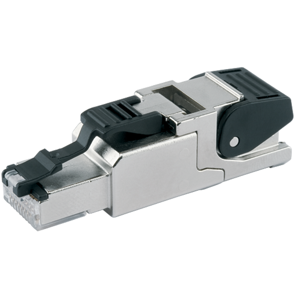 Product image for Connector ETHERLINE EtherNet RJ45 CAT-5e stranded/solid 27-22/24-22AWG