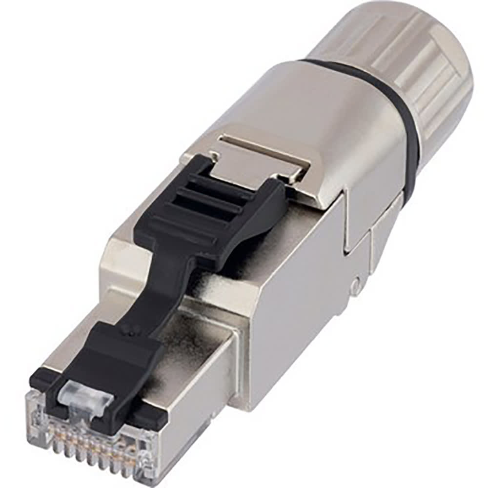 Product image for Connector ETHERLINE RJ45 CAT-6A stranded/solid 27-22/24-22AWG T568B-colour