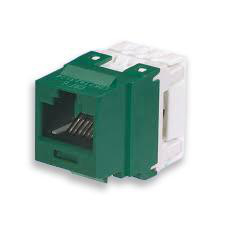 Product image for NetKey Cat 6 Punchdown Jack, Green