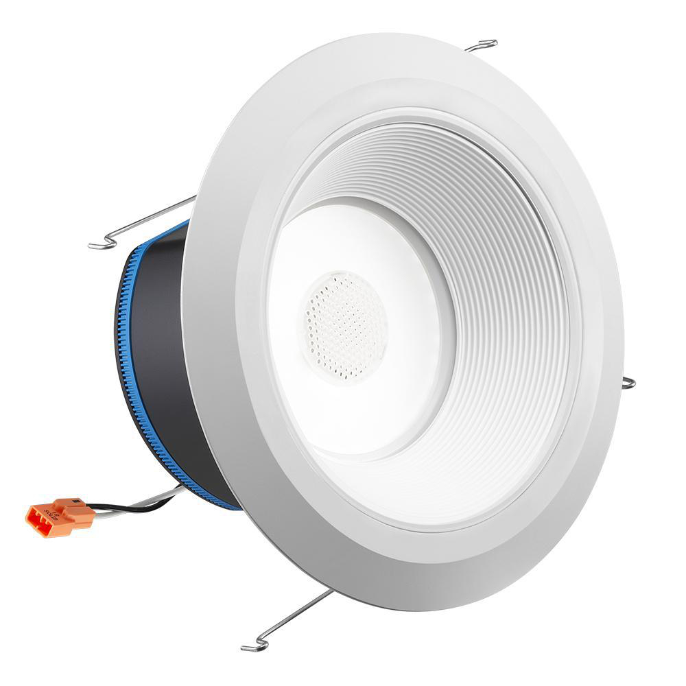 Product image for JUNO J6AI DB 10LM TUWH 90CRI 120 WWH DWNL FIXTURE RETROFIT LED 6" SMARTHOME DOWNLIGHT BAFFLE TRIM 1000LM TUNABLE WHITE 90CRI 120V WHITE/WHITE TRIM JBL DOWNLIGHT WORKS WITH ALEXA