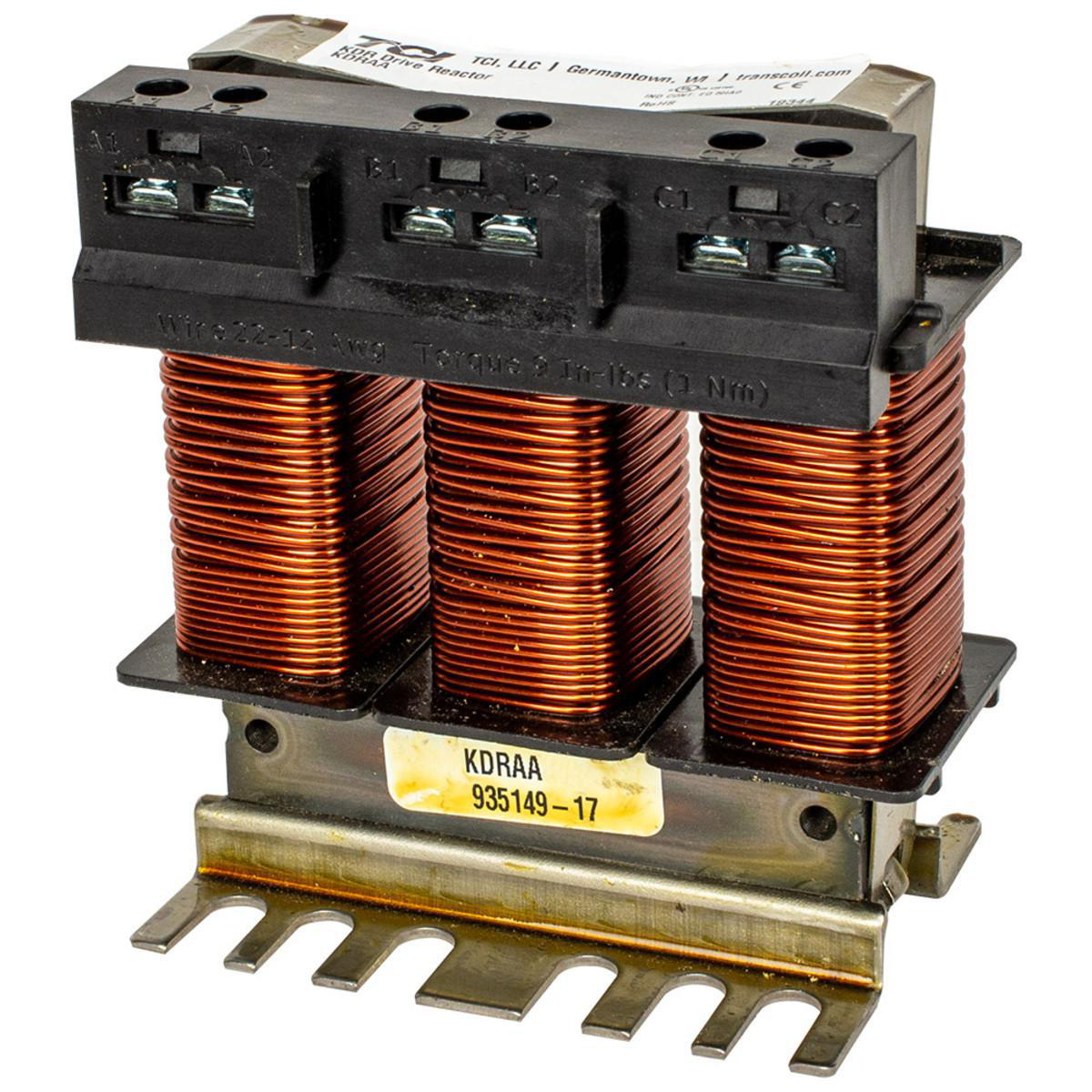 Product image for TRANSFAB KDRAA5L2 REACTOR DRIVE LINE OPTIMIZED 480V LOW Z 10HP 3% 14A OPEN TYPE